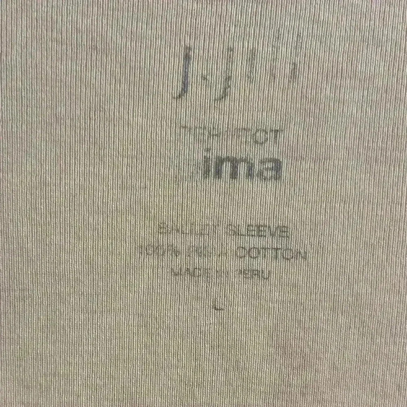 J jill tops set of 2 100% pima cotton blue/yellow Large - Picture 8 of 9